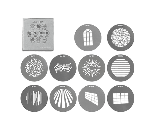 NL Mount Projection Attachment Gobo Set 1