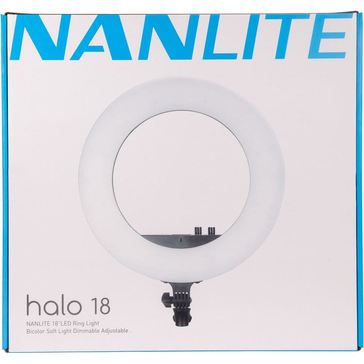 Nanlite Halo Bi-Color LED Ring Light Kit (18")