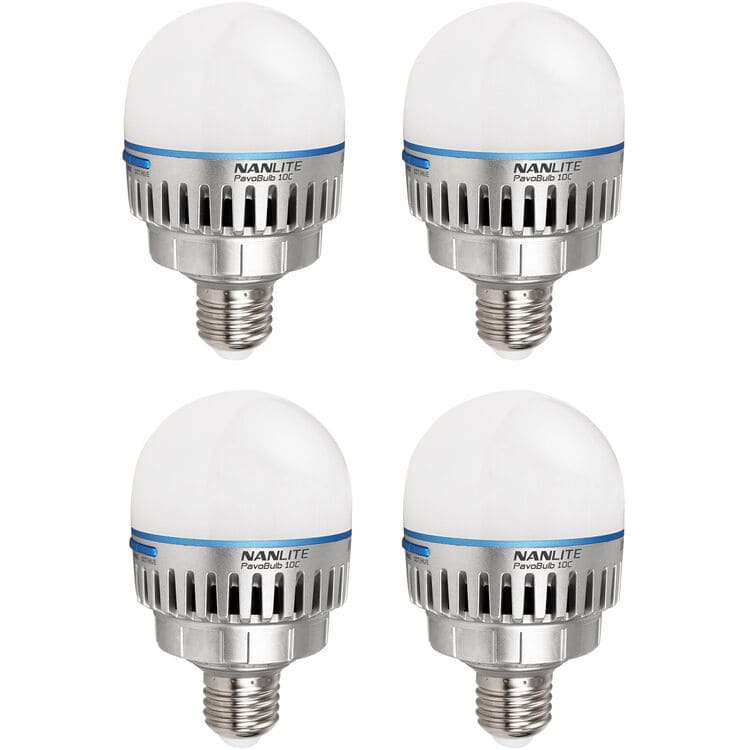 Nanlite PavoBulb 10C RGBWW LED Bulb 4KIT