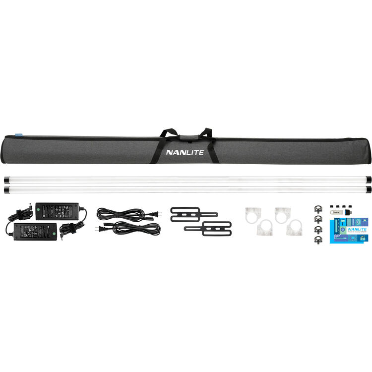 PavoTube II 60X 8' RGBWW LED Pixel Tube with Internal Battery 2 Light Kit