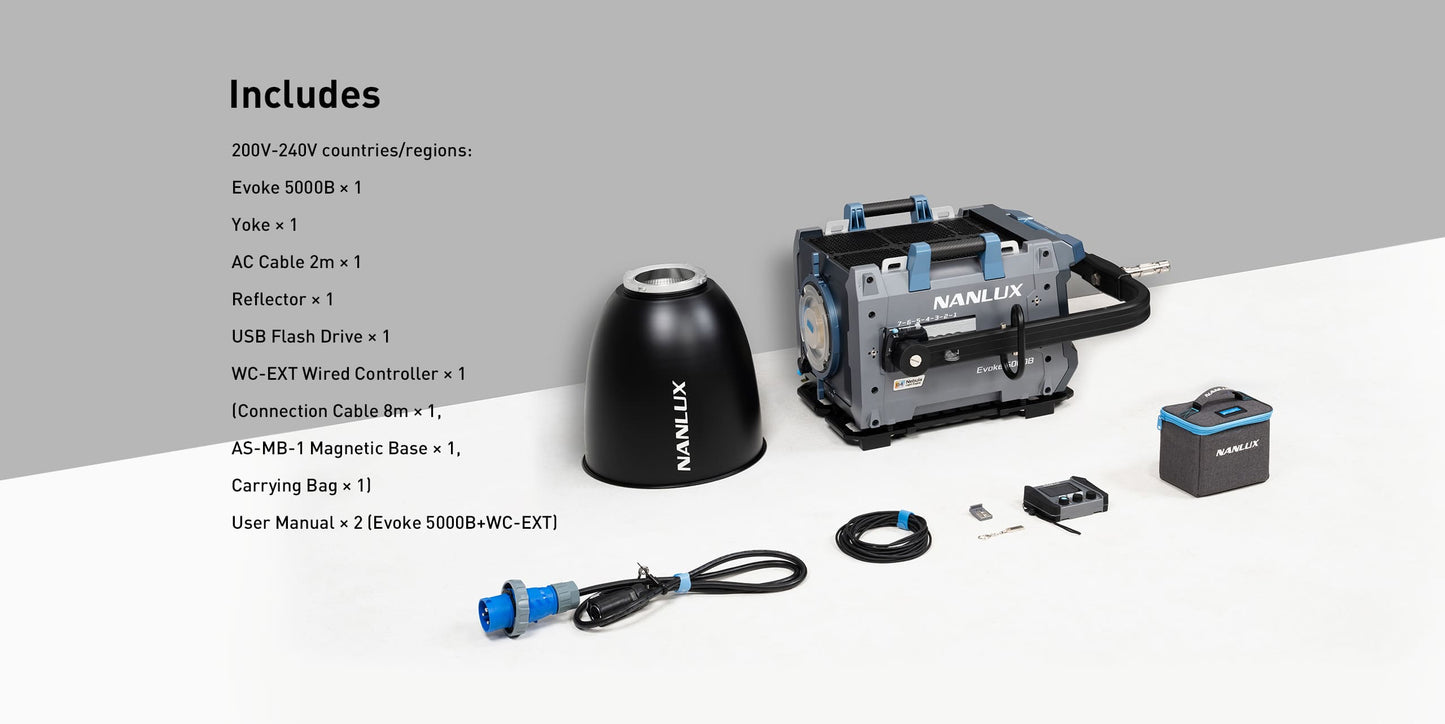 NANLUX Evoke 5000B LED Bi-color Spot Light with Flight Case