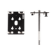 T12 Transparent clip for 2 tubes with Pin