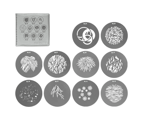 FM Mount Projection Attachment GOBO Set 2