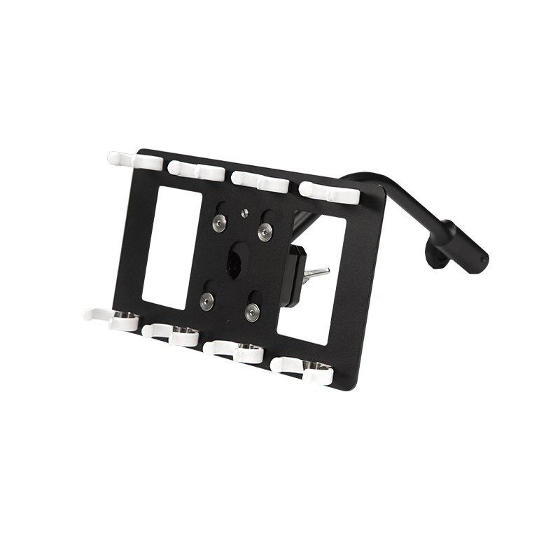 Quad Bank T12 LED Tube Mount with Gooseneck and 5/8