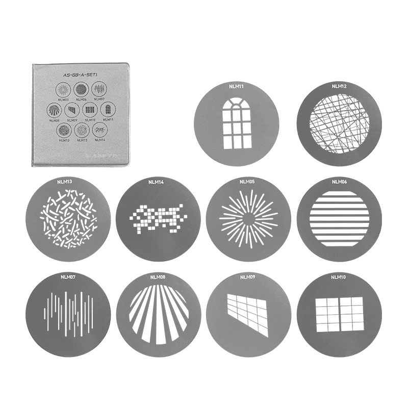 NL Mount Projection Attachment Gobo Set 1