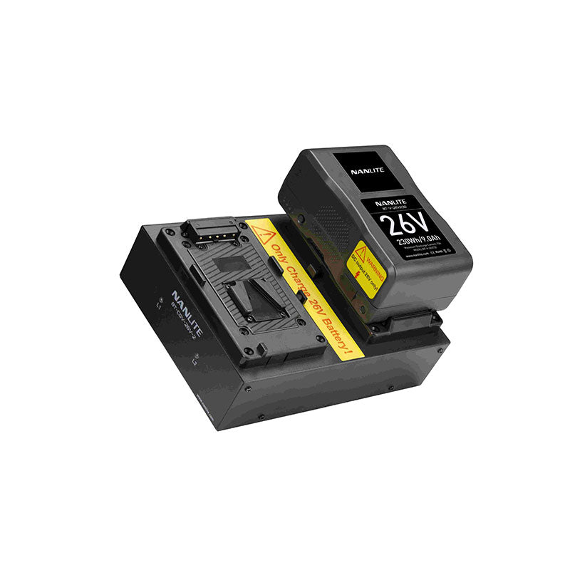 Battery Charger for Dual 26V V-mount Battery