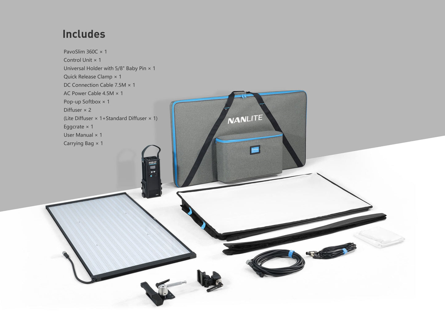 Nanlite Pavoslim 360C RGB LED Light Panel