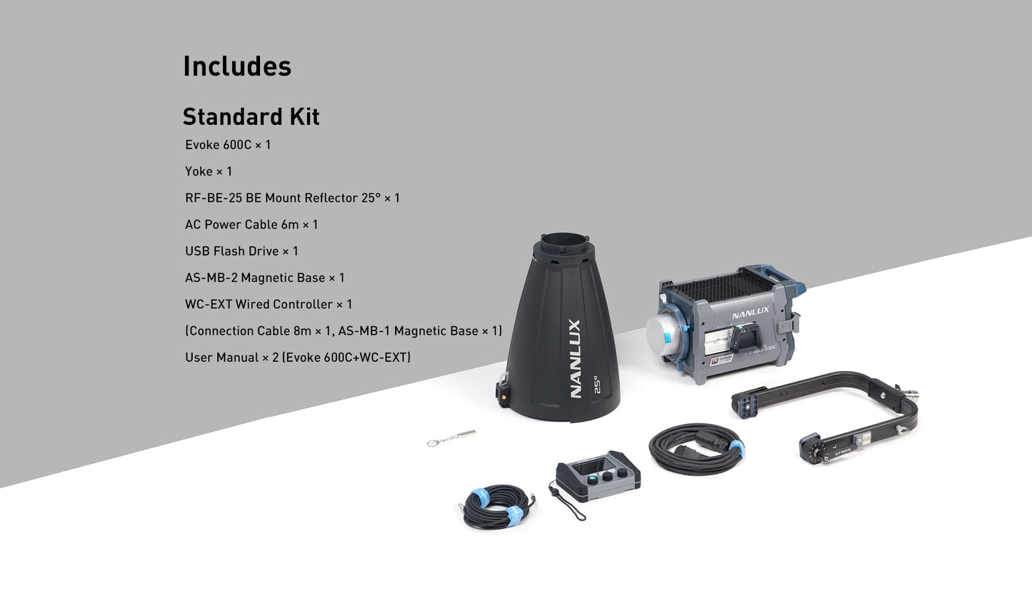 NANLUX Evoke 600C LED Full-color Spot Light with trolley case