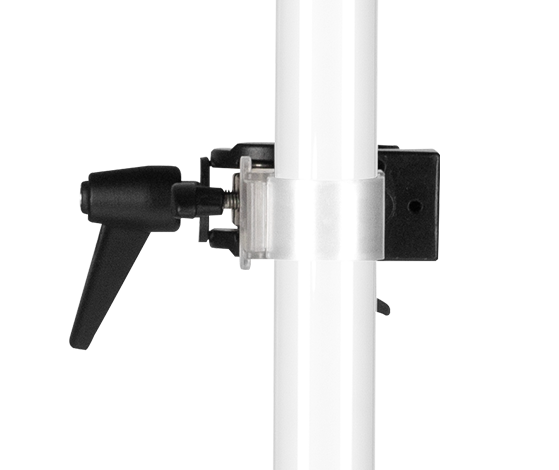 T12 Transparent Single Tube Clip with Pillar