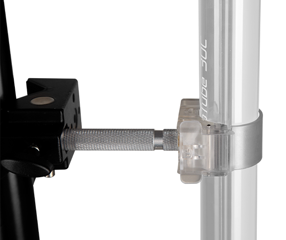 T12 Transparent Single Tube Clip with Pillar