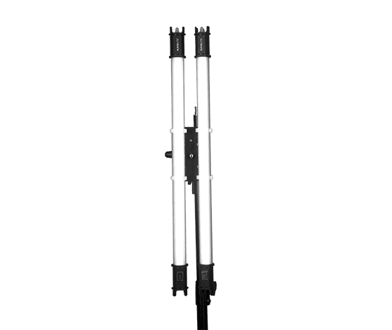 T12 Transparent clip for 2 tubes with Pin