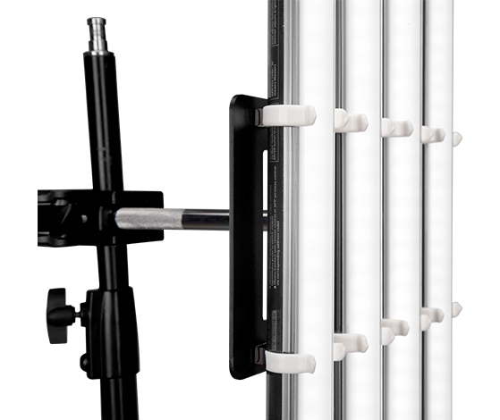 T12 Transparent clip for 4 tubes with Pin