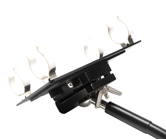Double Bank T12 LED Tube Gooseneck Mount with 5/8" Receiver