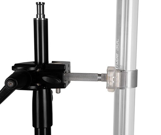 T12 Transparent Single Tube Clip with Pillar