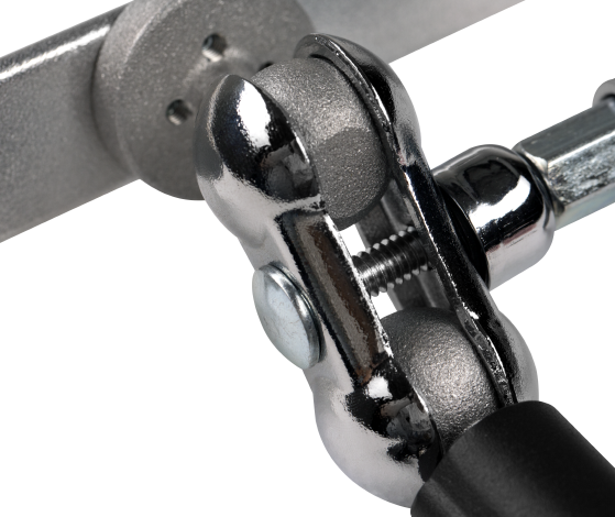 Single T12 LED Tube Holder with Swivel Ball Joint and 5/8in Baby Pin