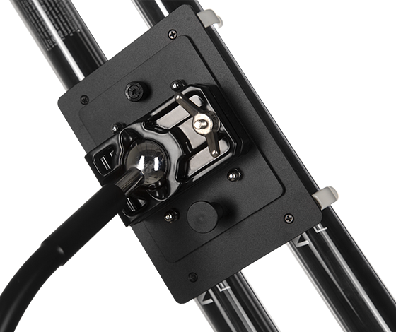 Double Bank T12 LED Tube Gooseneck Mount with 5/8" Receiver