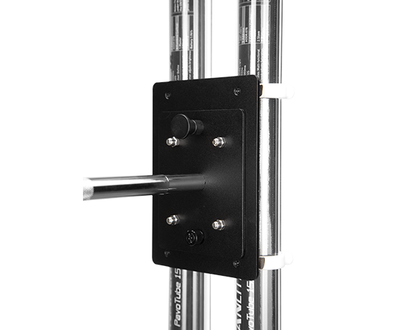 T12 Transparent clip for 4 tubes with Pin