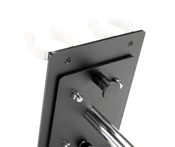 T12 Transparent clip for 2 tubes with Pin