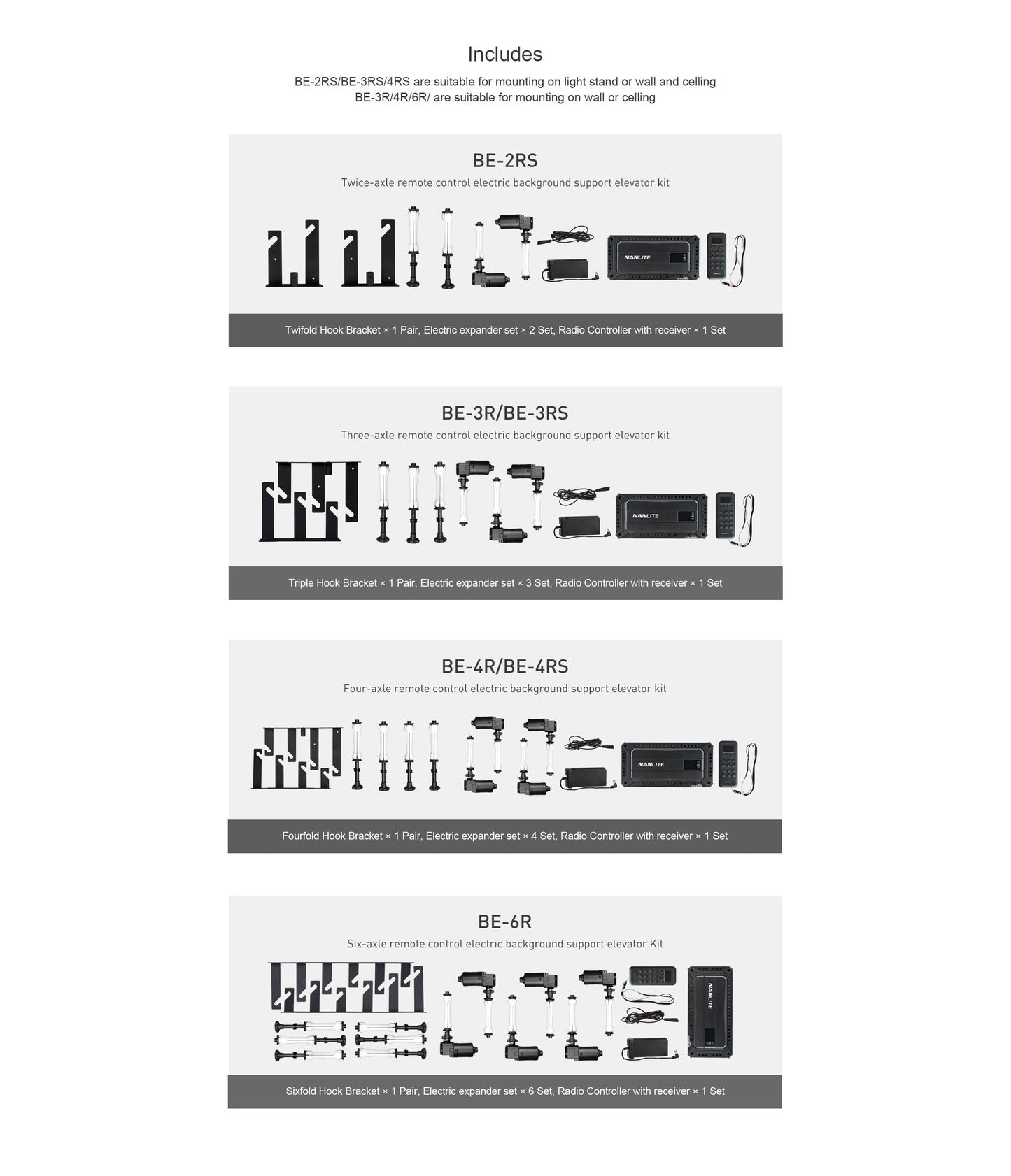 Radio Control Electric BackgroundSupport Elevator