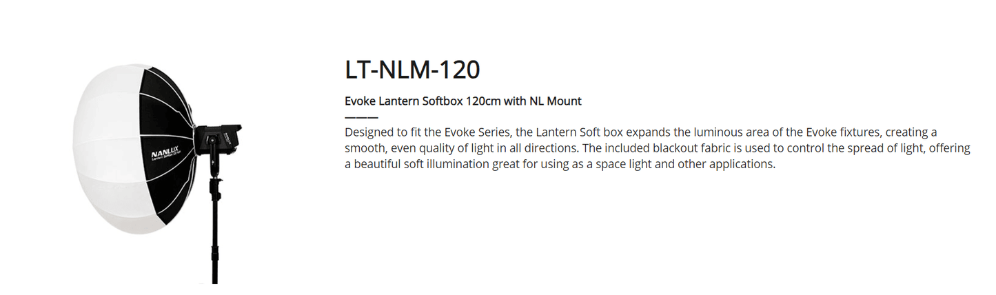 Lantern Softbox 120cm with NL Mount